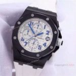 Low Price Audemars Piguet Replica Watches Royal Oak Offshore Chronograph Watches White Rubber Strap